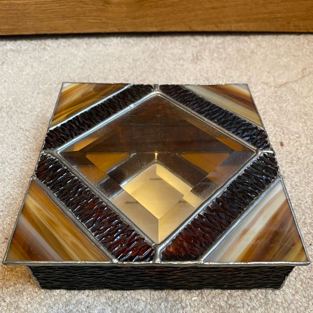 Glass Jewelry Box